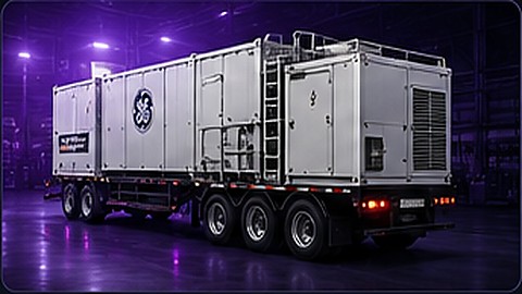 Representative visual of GE TM2500 mobile gas turbine
